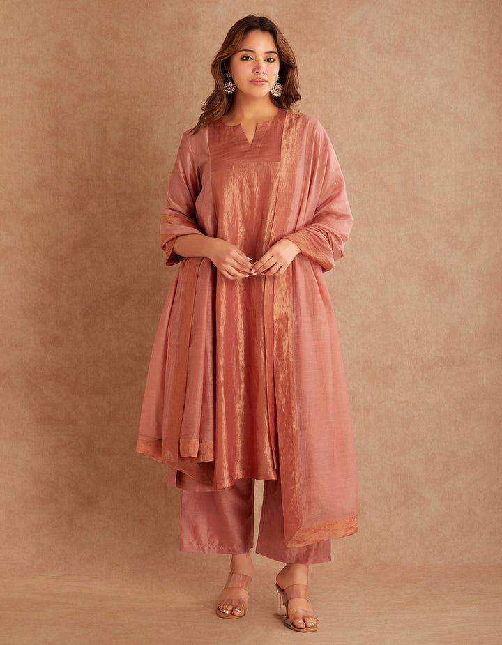 Dust Pink Kurta Set of 3