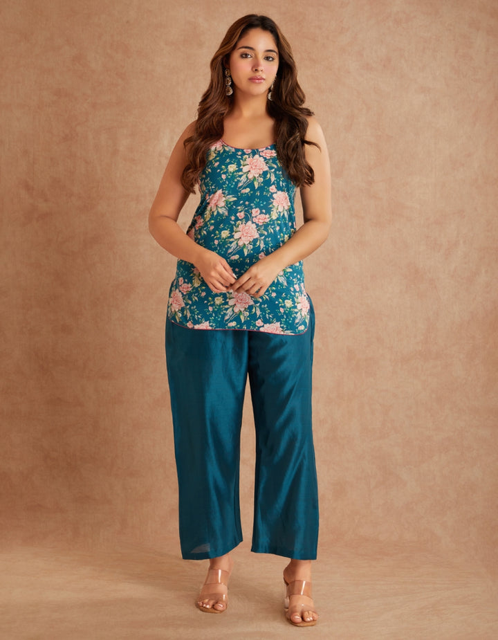 Teal Blue Co-ord Set of 3