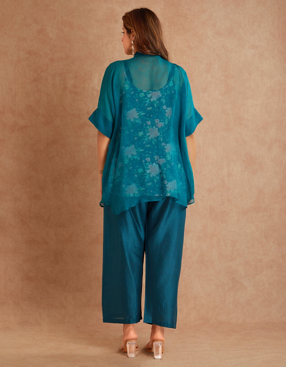 Teal Blue Co-ord Set of 3