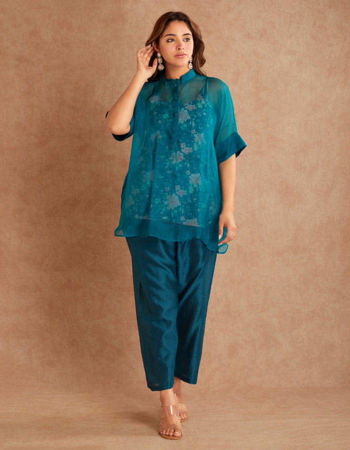 Teal Blue Co-ord Set of 3