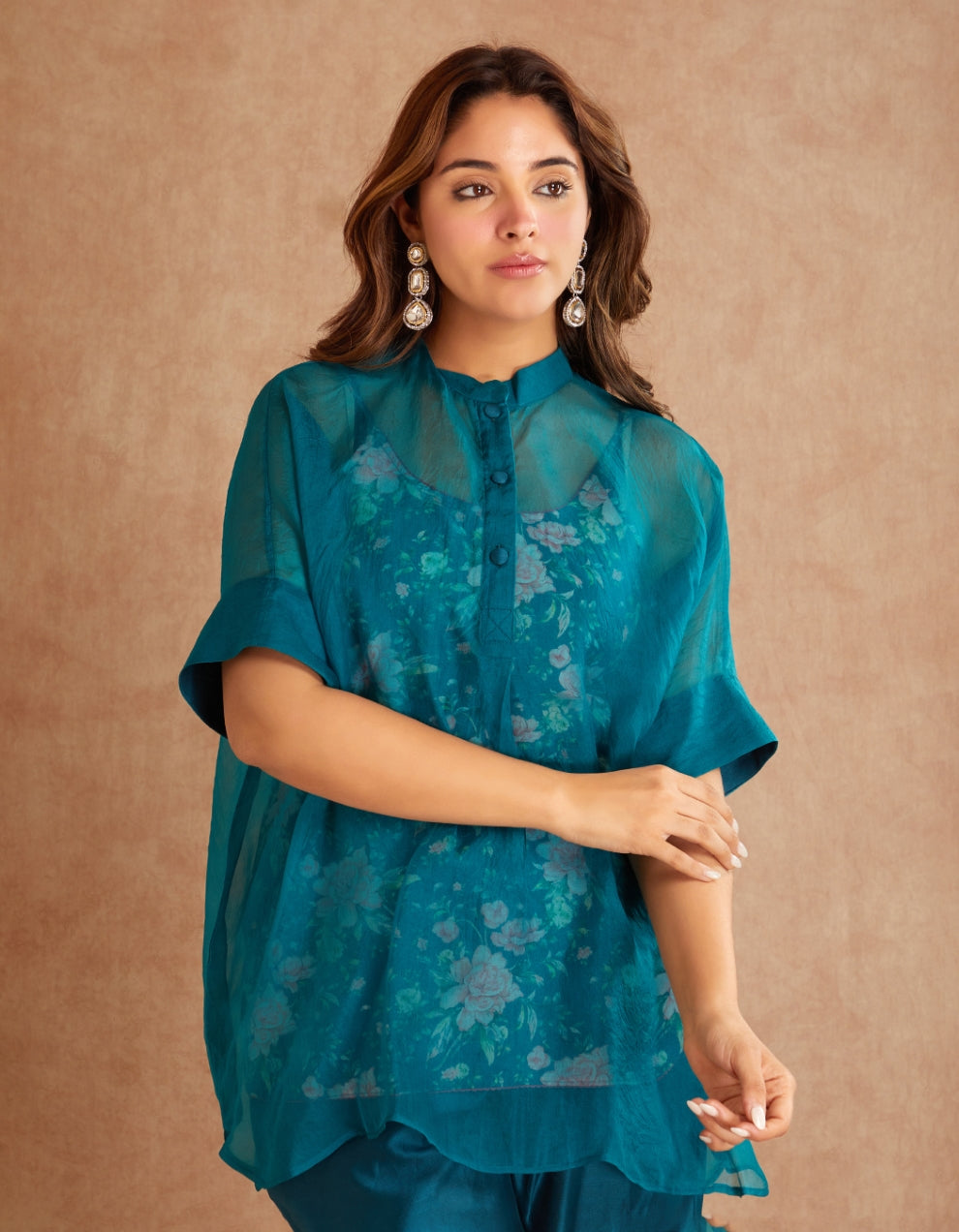 Teal Blue Co-ord Set of 3