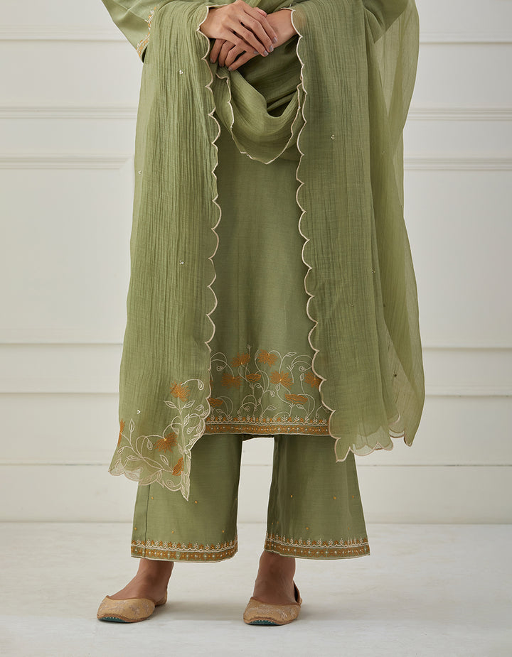 Bandhan Green dupatta