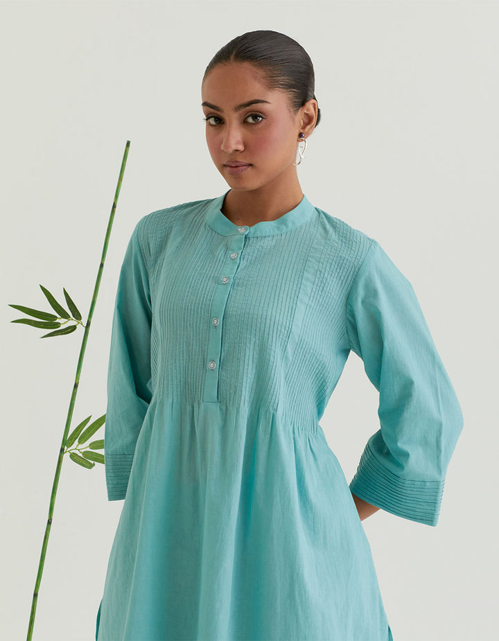 Green cotton kurta