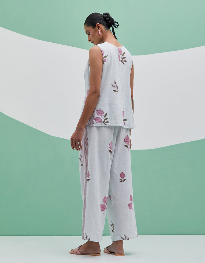 Sky blue linen shirt and pant - Set 2