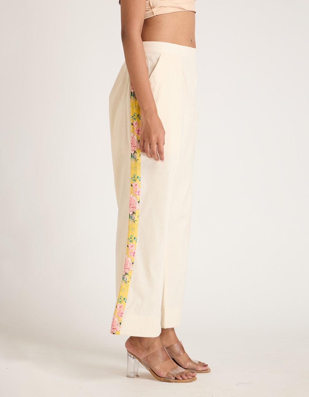 Yellow Organza Co-ord Set of 3