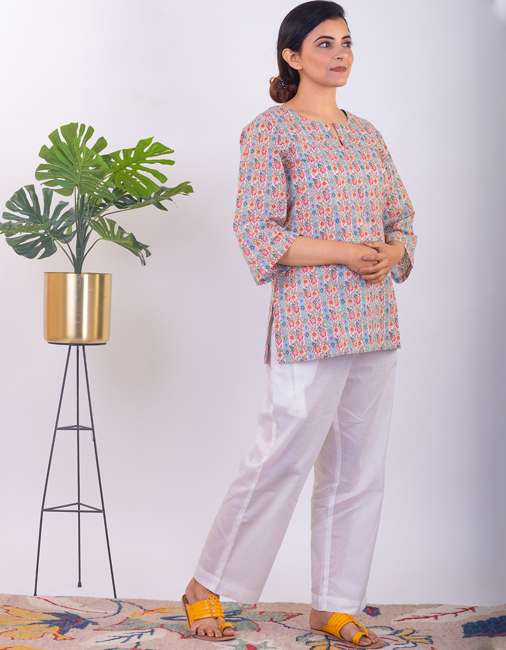 Best cotton Pants designs, India's best white cotton pants designs, White cotton pants designers in India, Buy white cotton pants for women online at the best price